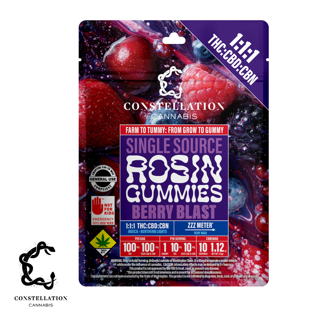 1:1:1 CBN Berry Blast [10pk] (100mg THC/100mg CBD/100mg CBN)