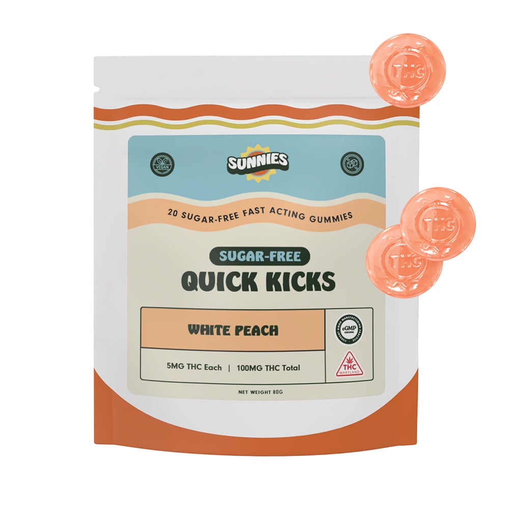 White Peach Sugar Free [20pk] (100mg)