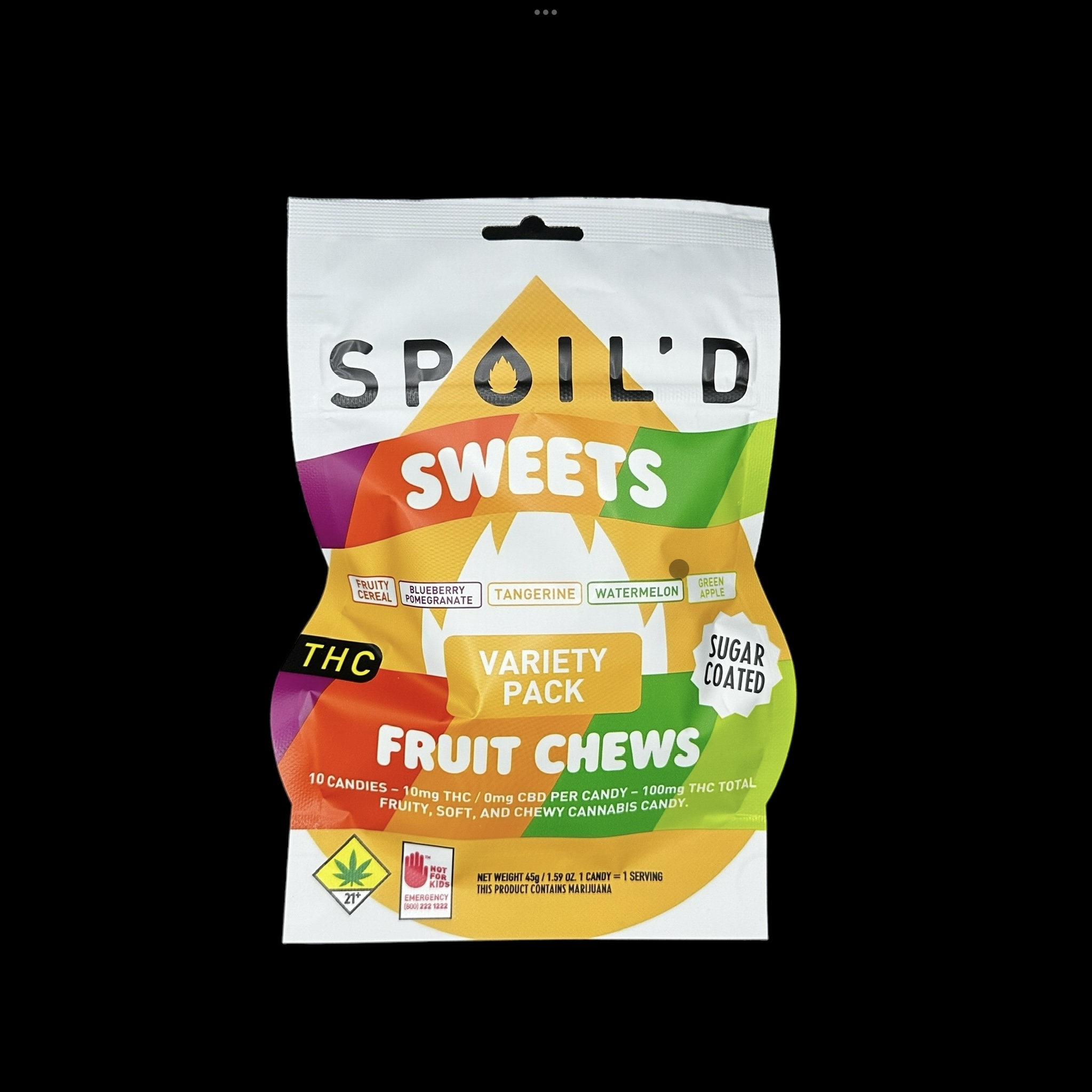 Variety Pack Fruit Chews (10 pk) (100mg THC)