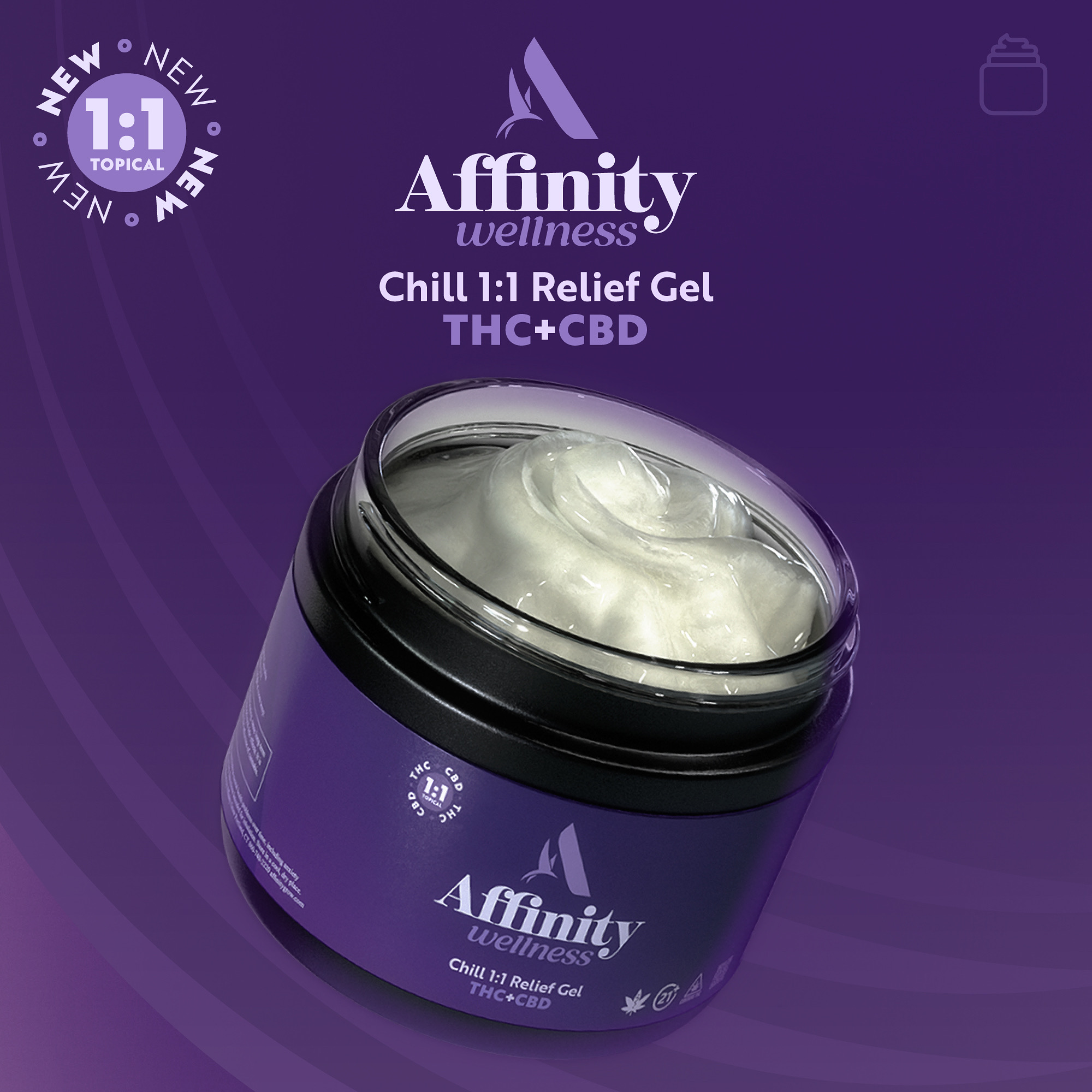 AFG Affinity Chill 1:1 Relief Gel 00664 3.5oz