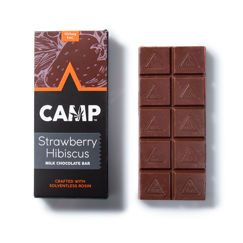 Strawberry Hibiscus Rosin Chocolate Bar [10pk] (100mg)