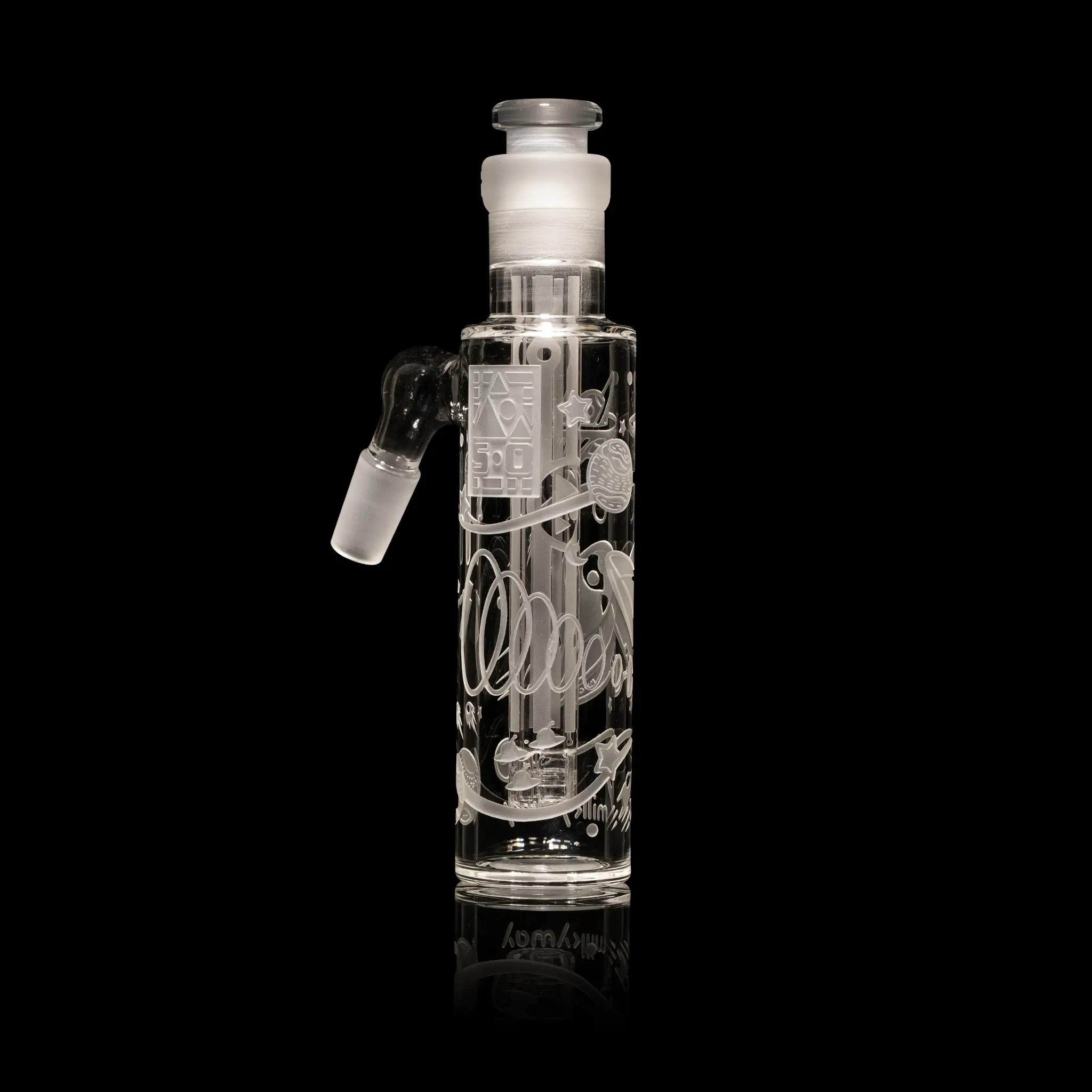 Space Odyssey Wet Ash Catcher 45° - Clear Space Odyssey Wet Ash Catcher 45° - Clear