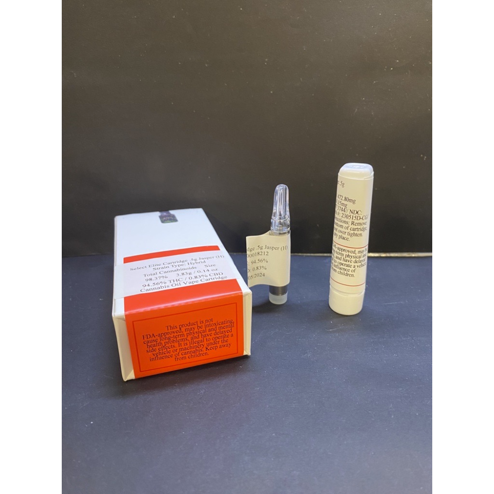 Select Elite Cartridge .5g Jasper (H) 18212 Curaleaf Select Elite