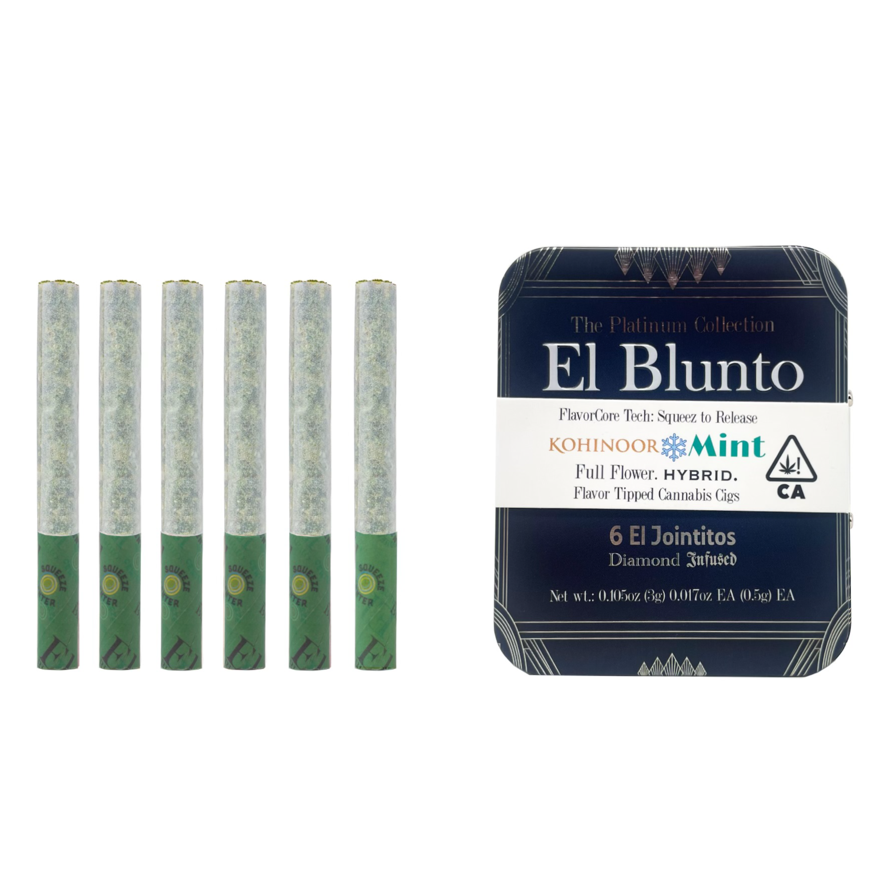 El Jointito 6pk - Kohinoor Mint | Diamond Infused [6 X .5g]