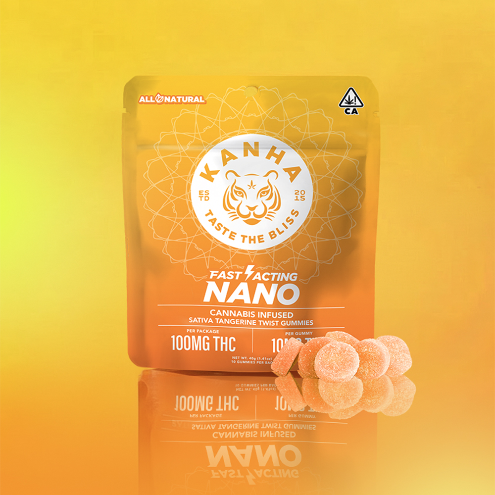 KANHA | NANO | Tangerine Twist | Sativa | 100mg THC | 10-pack
