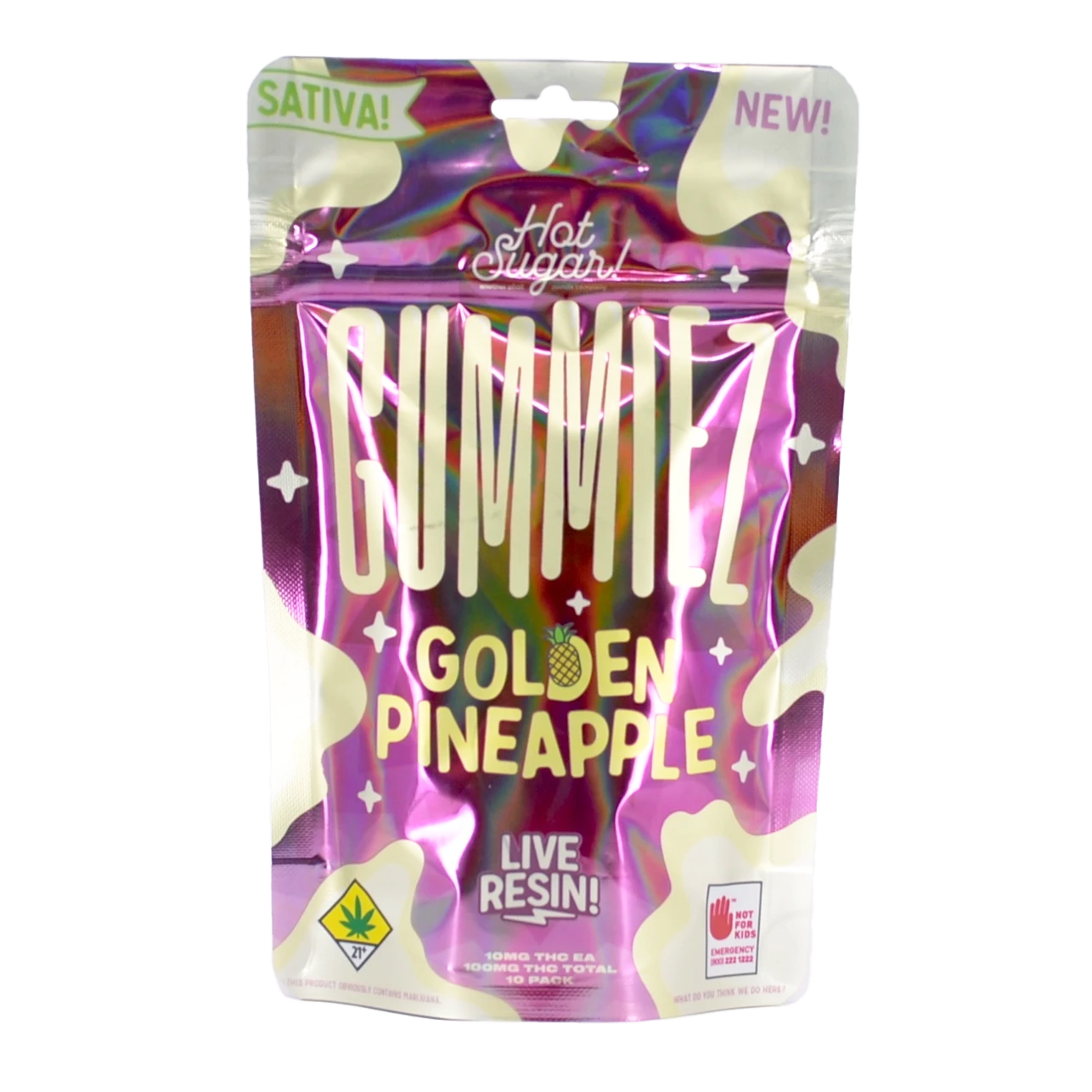 Golden Pineapple - Indica [10pk] (100mg)