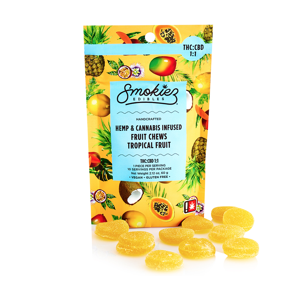 1:1 Tropical Fruit [10pk] (100mg CBD/100mg THC)