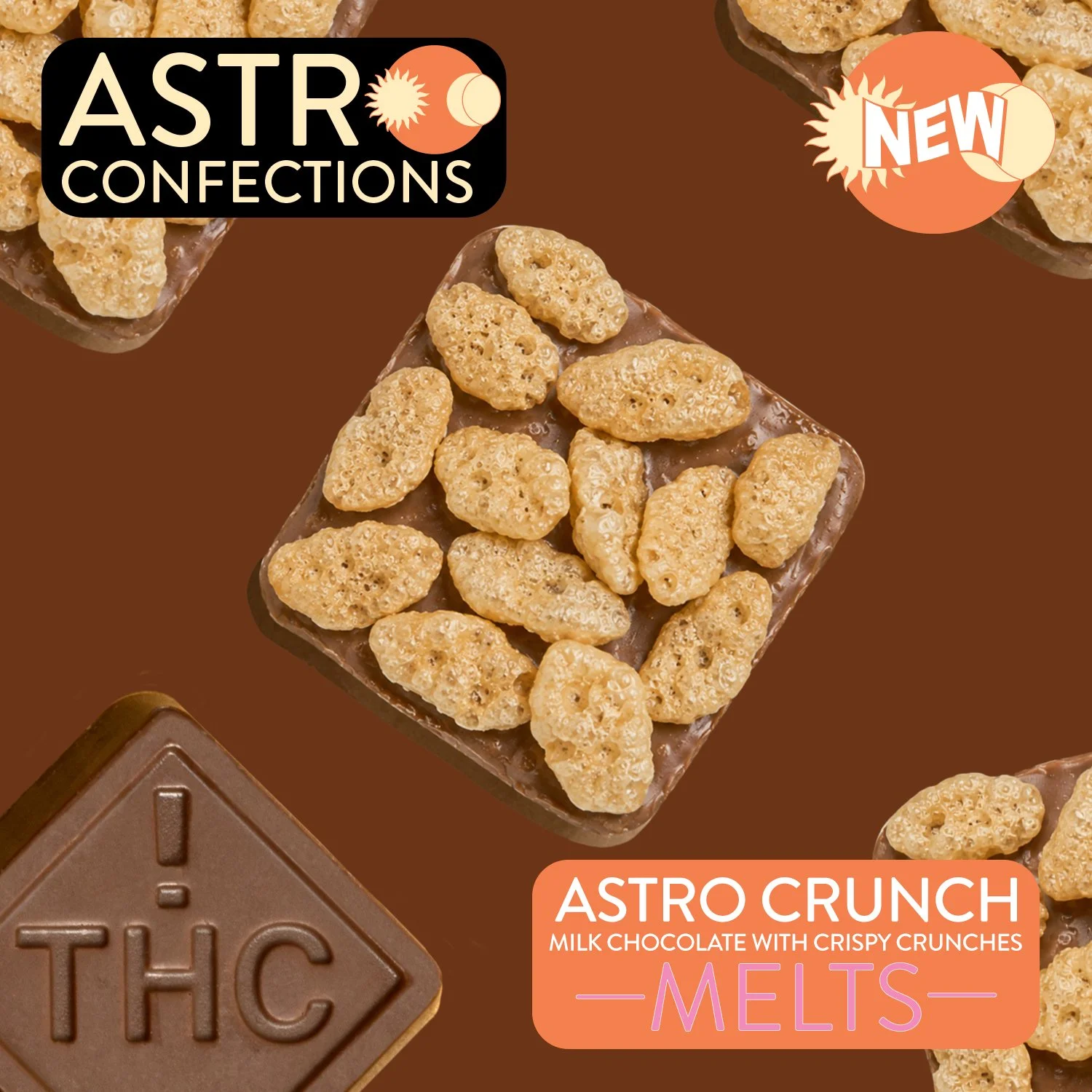 Astro Confections - Milk Chocolate Crunch (H) Chocolate Melts (24.2mg 20pk) C0130000117