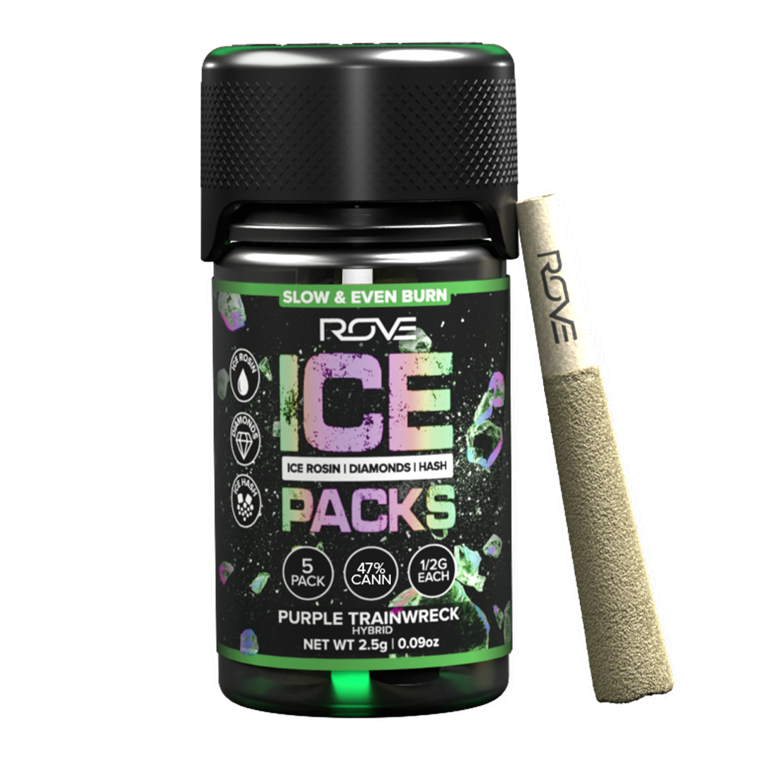 Purple Trainwreck- Infused Ice Packs (Rosin, Hash, and Diamonds) [.5g]