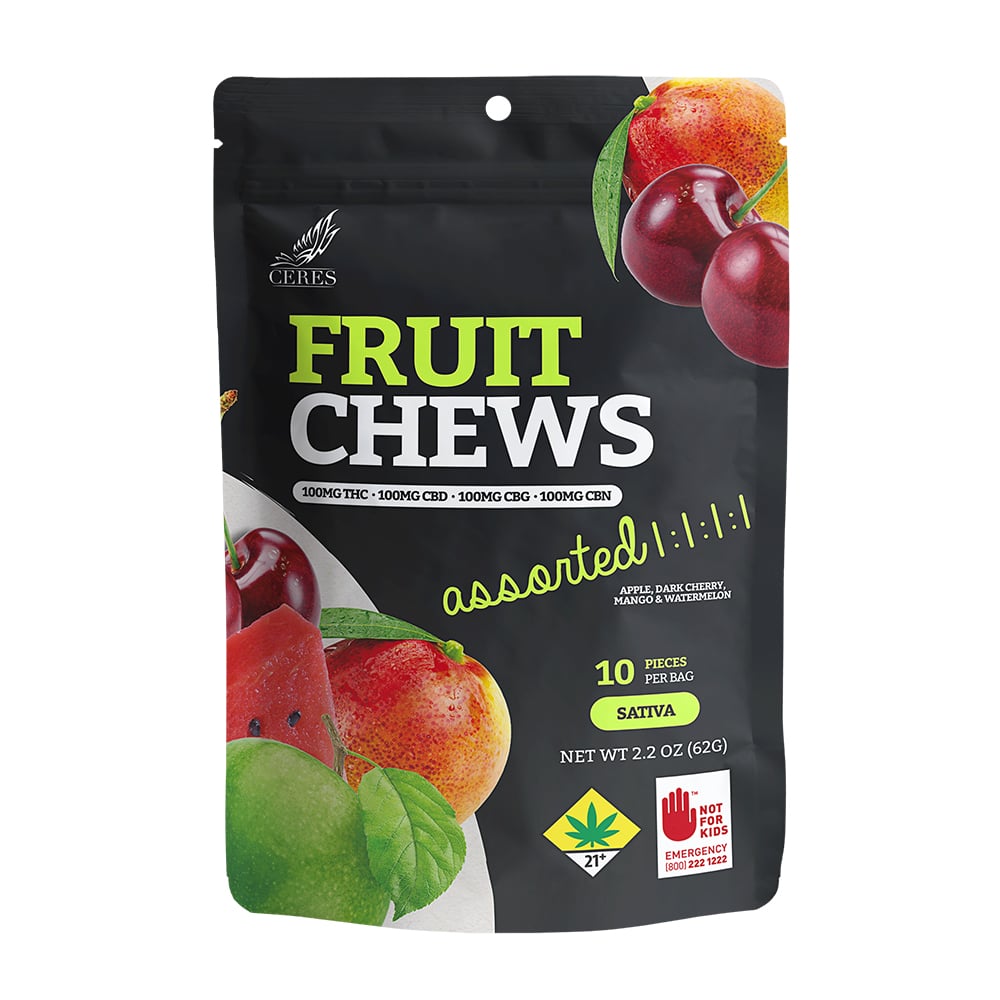 1:1:1:1 Assorted - Sativa [10pk] (100mg CBD/100mg THC/100mg CBG/ 100mg CBN)