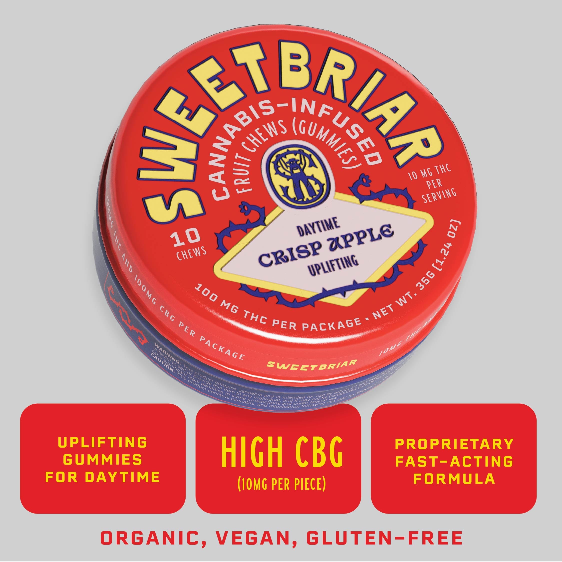 1:1 Crisp Apple [10pk] (100mg THC/100mg CBG)