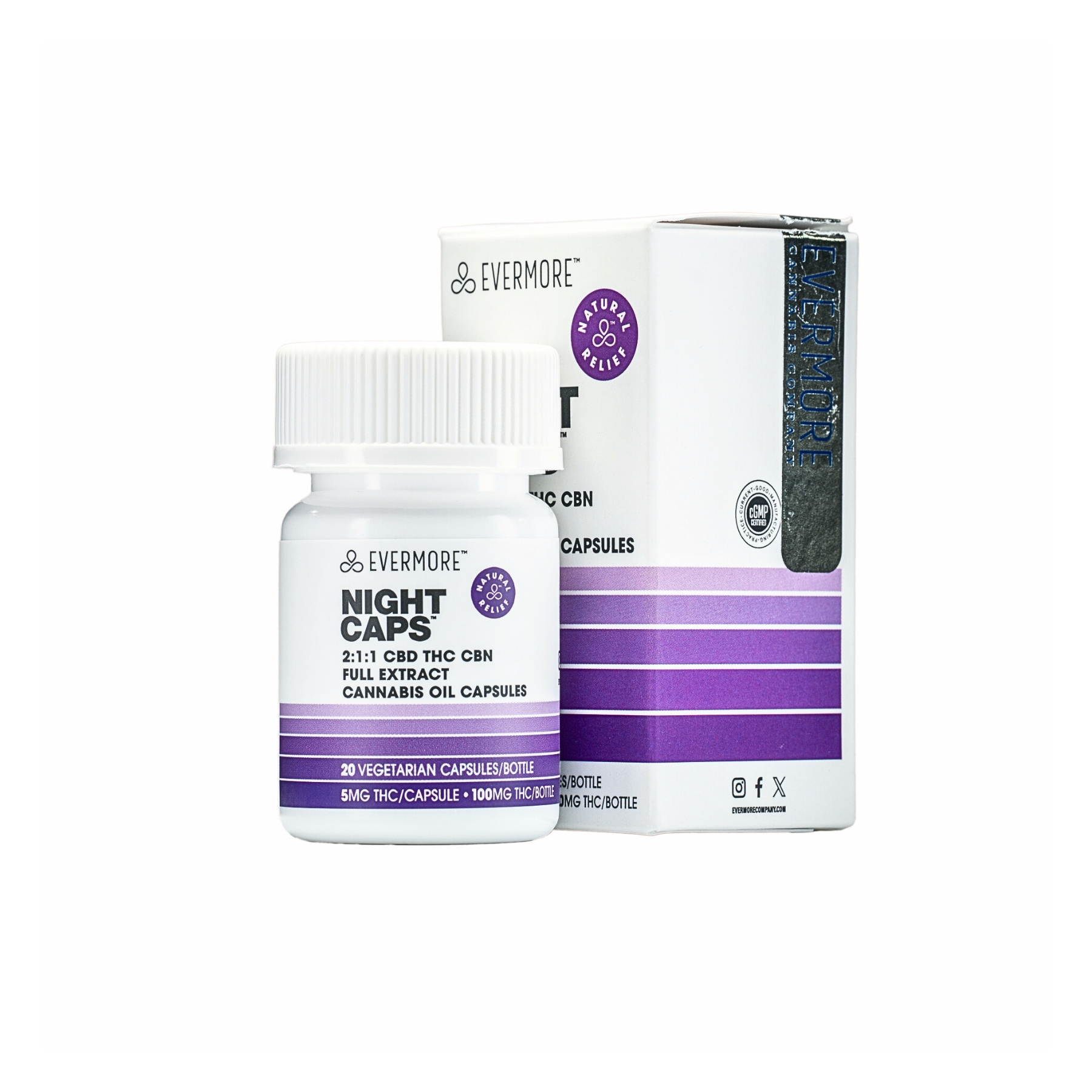 2:1:1 Night Caps [20pk] (200mg CBD/100mg THC/100mg CBN)