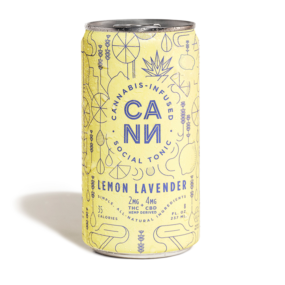 CANN Lemon Lavender Hemp-Derived Beverage (3mg THC / 6mg CBD) 12oz