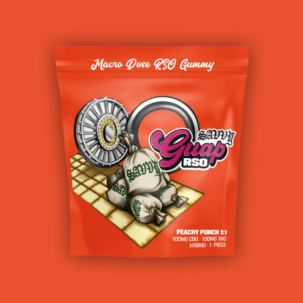 Guap RSO - Peachy Punch [1pk] (100mg CBD/100mg THC)