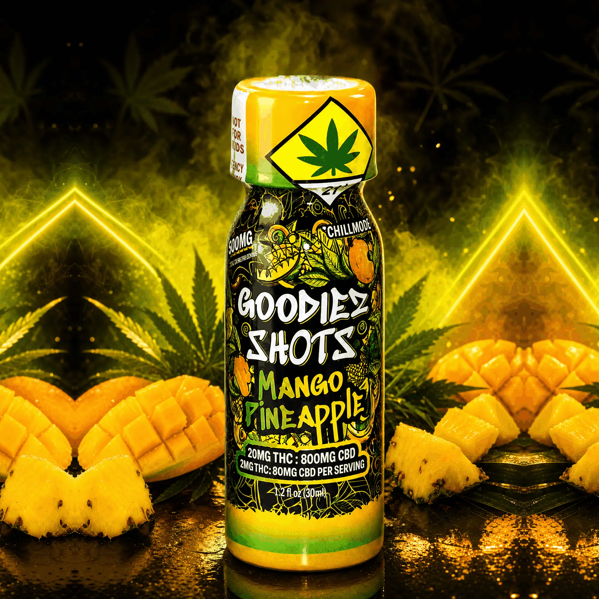 40:1 Mango Pineapple [1.2oz] (800mg CBD/20mg THC)