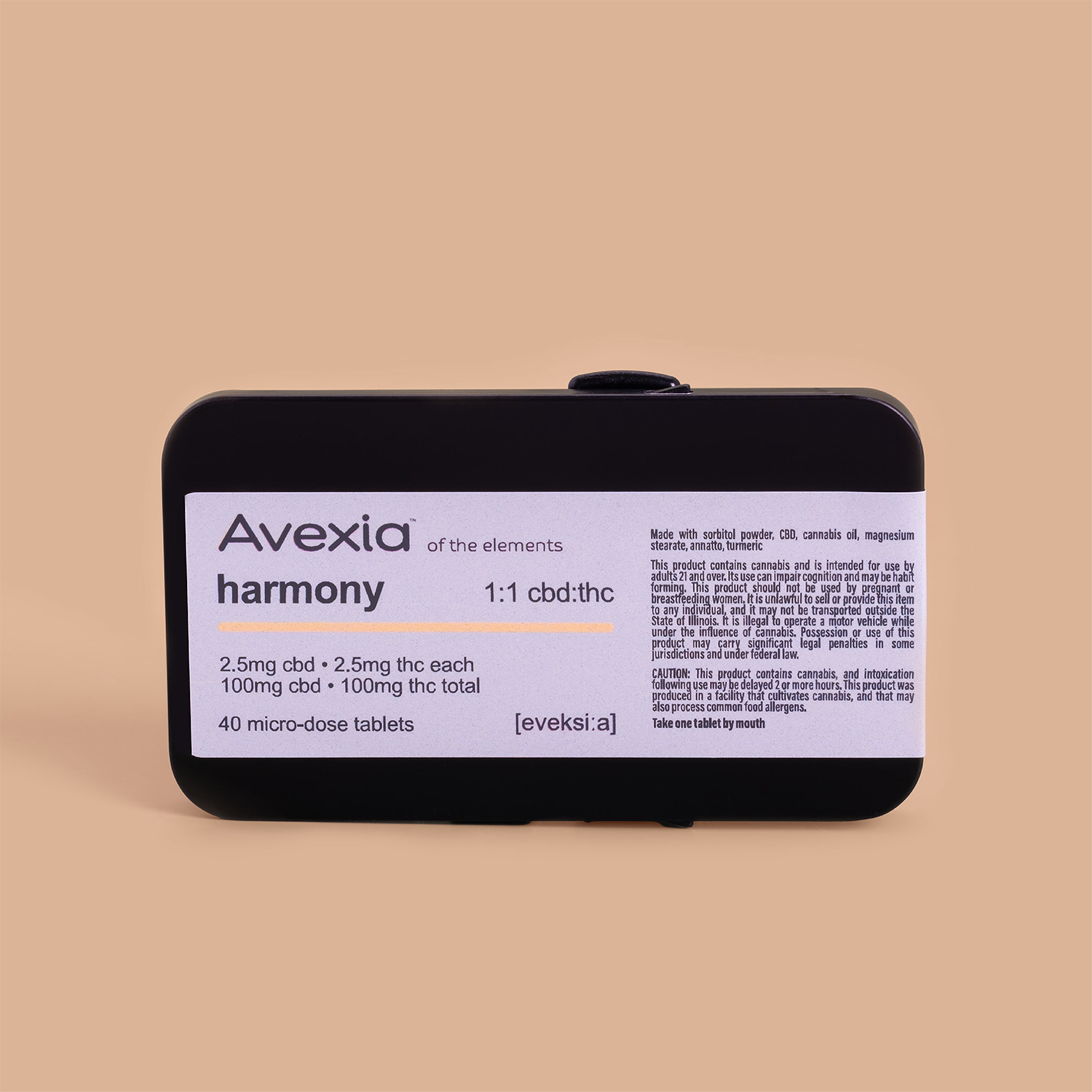 CTP Avexia Harmony 1:1 CBD:THC C104mg T98mgTablets 26451