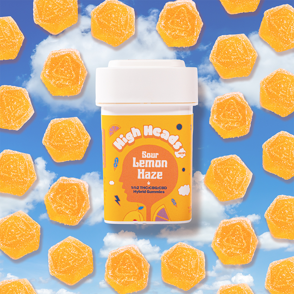 Sour Lemon Haze 1:1:2 - Hybrid 10pk (100mg THC / 100mg CBG / 200mg CBD)