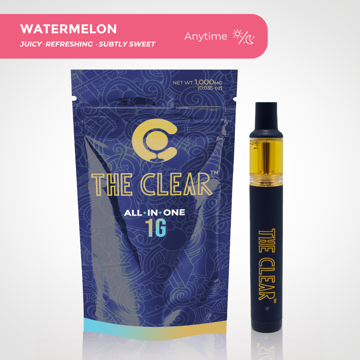The Clear Original All in One Disposable 1000mg | Watermelon