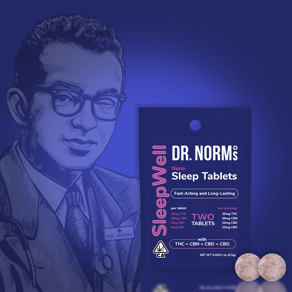 SleepWell Nano [2pk] (10mg CBD/20mg THC/20mg CBN/10mg CBG)