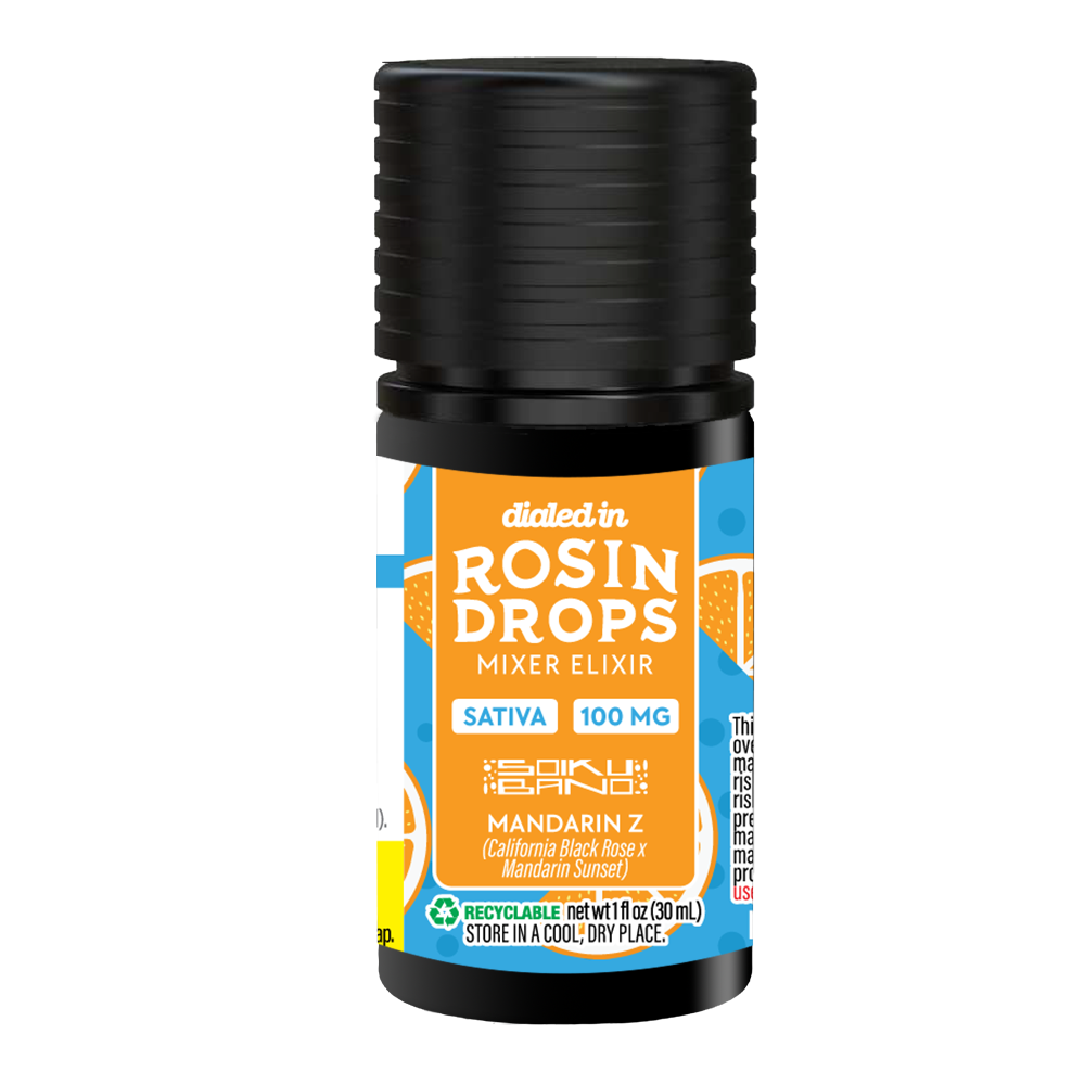 リール込みEnergized Rosin 63/37 Shop 100mg - Mandarin Z - Rosin Drops | Simply Pure - Recreational