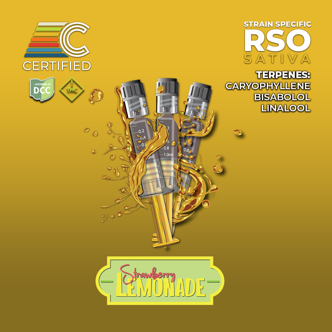CERTIFIED CULTIVATORS - STRAWBERRY LEMONADE - RSO - [3G] - 3PK - SATIVA