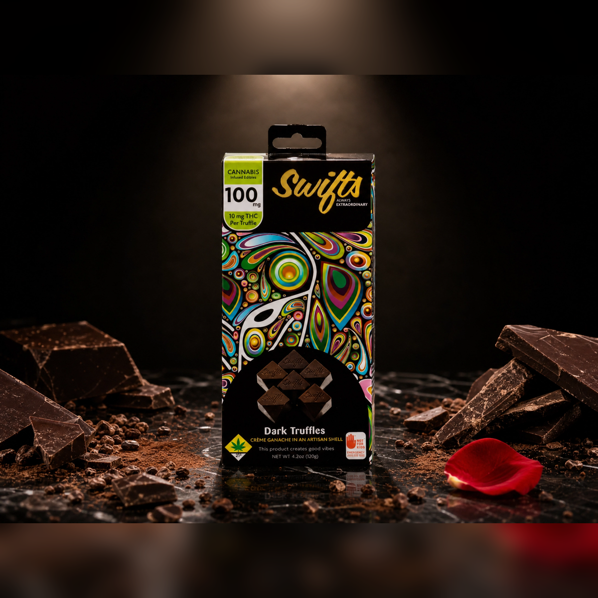 Dark Chocolate - Indica [10pk] (100mg)