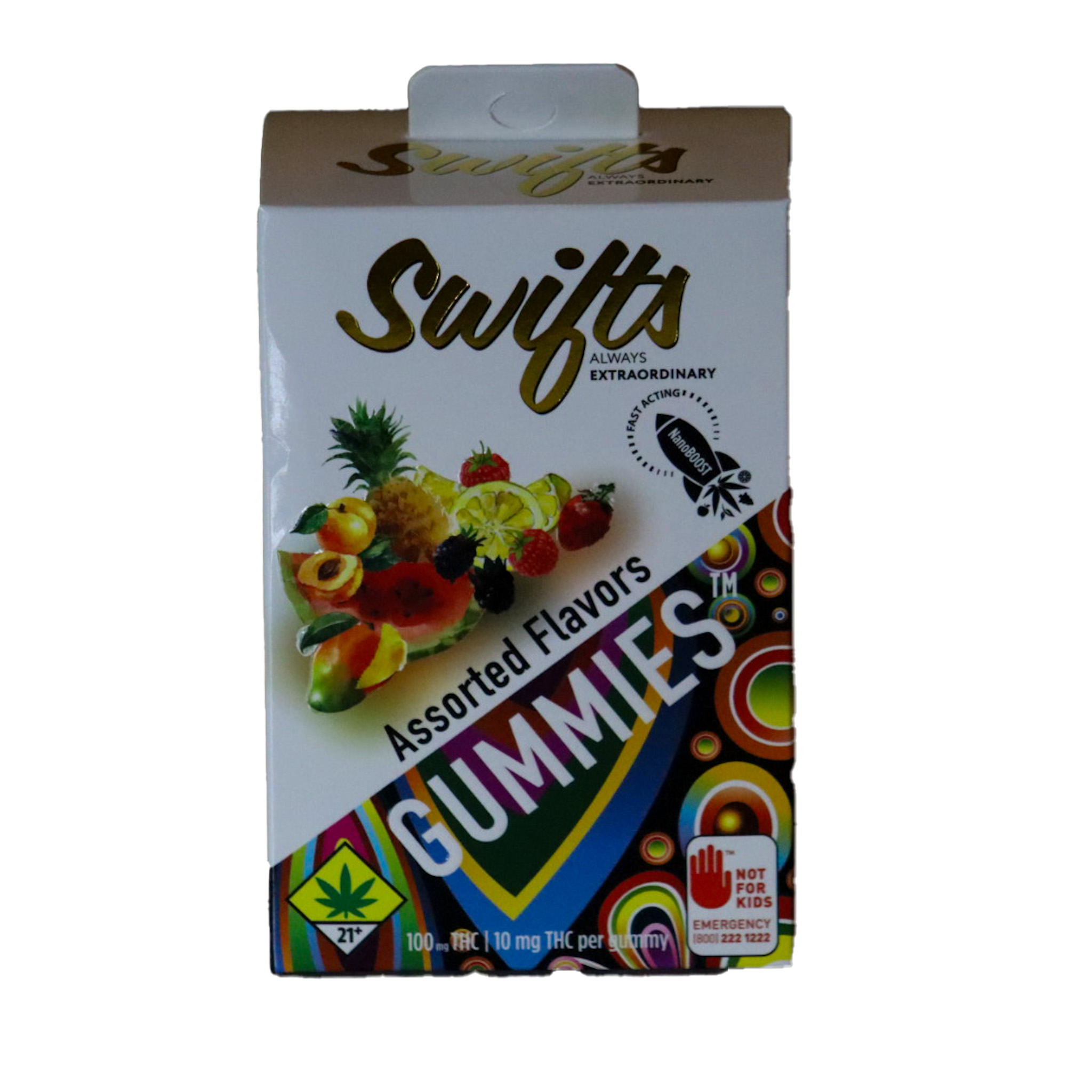 Assorted Flavor Gummies (THC) 100mg 10-Pack