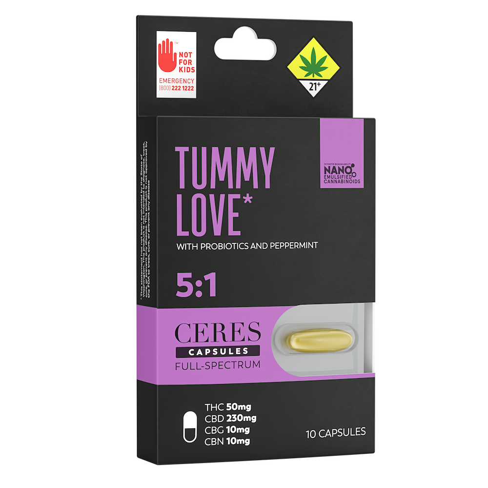 5:1 Tummy Love (230mg CBD/50mg THC/10mg CBG/10mg CBN)