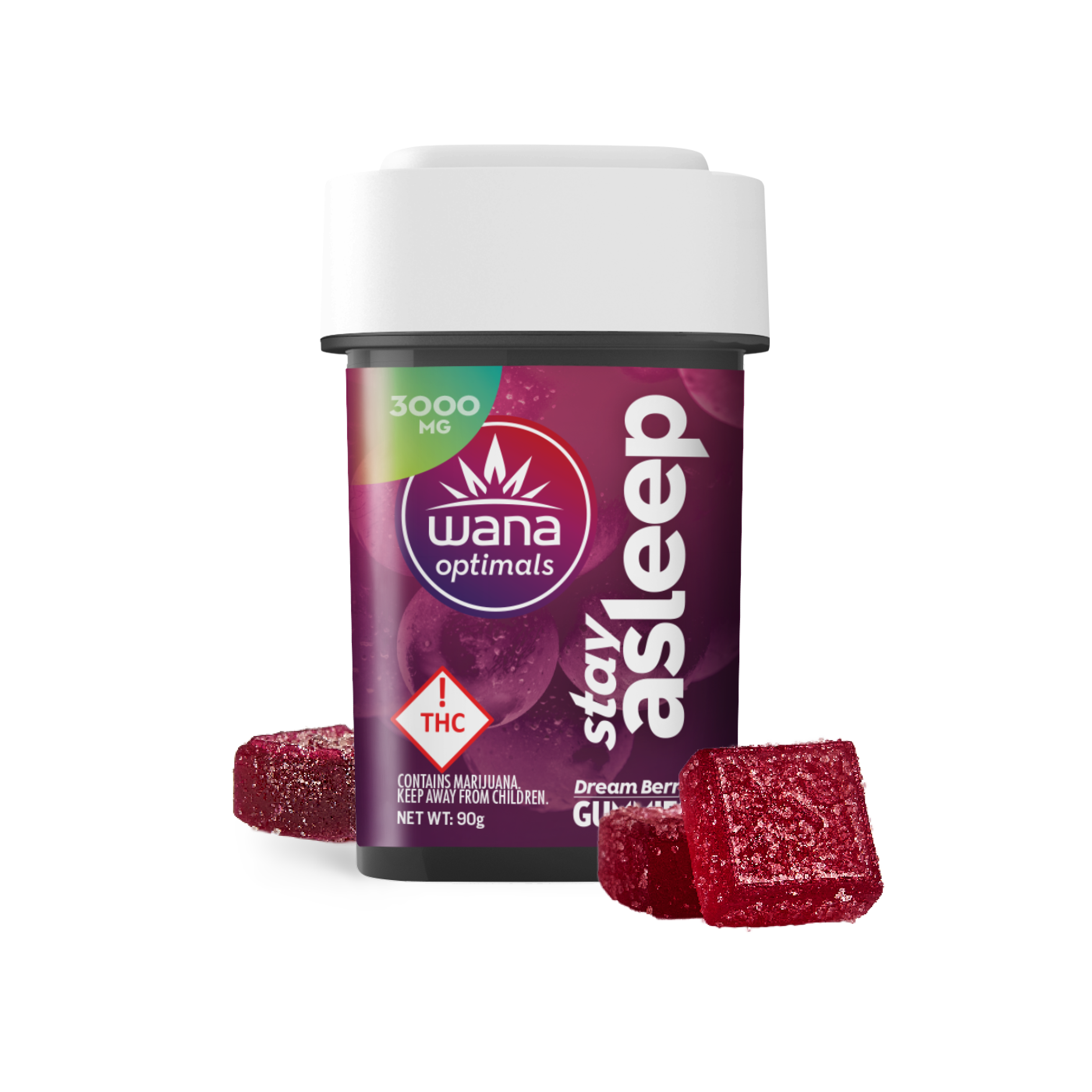 Stay Asleep - Dream Berry [20pk] (1000mg THC/1000mg CBN/1000mg CBG)